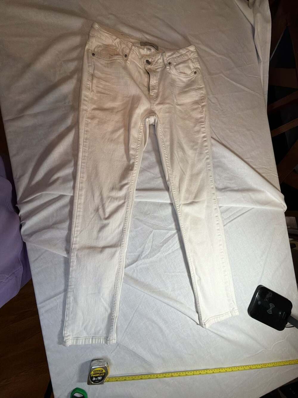 Calvin Klein Jeans Ultimate Skinny White Denim Pants Size 8x30